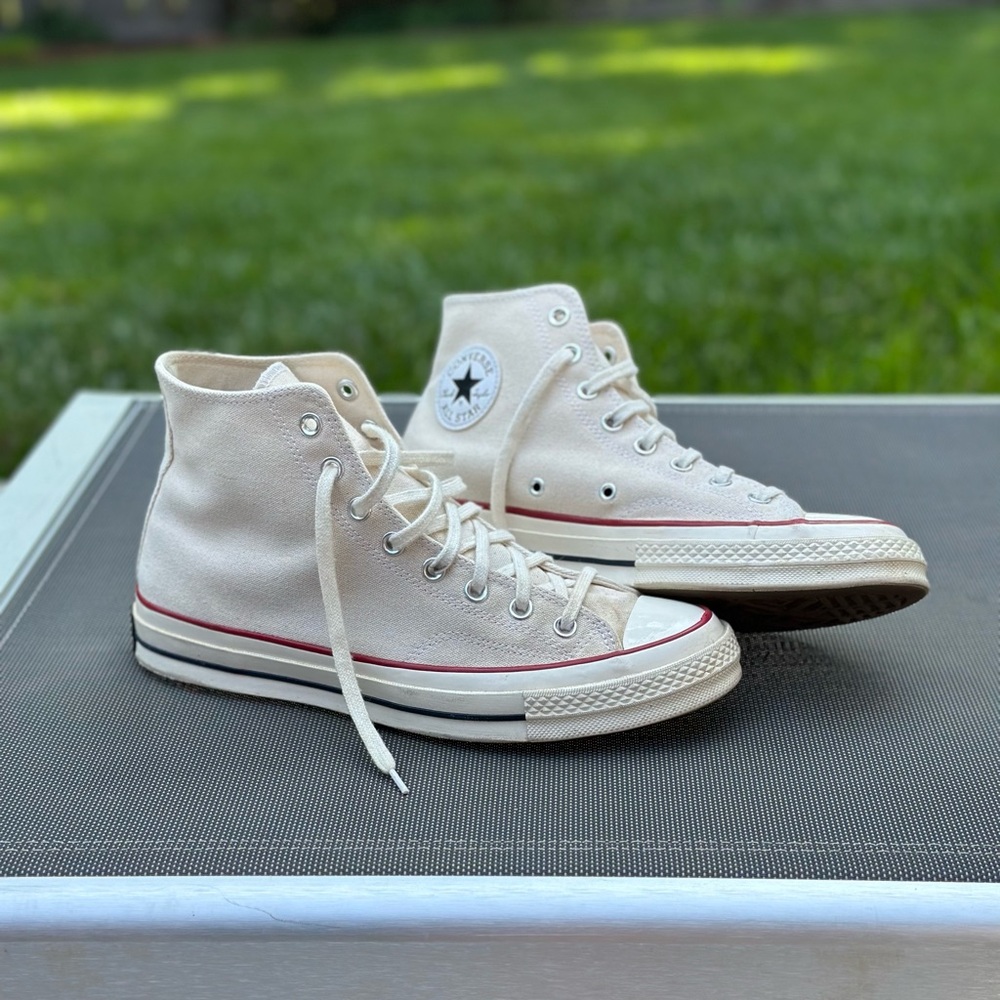 Converse Classic High-Tops in Off-White